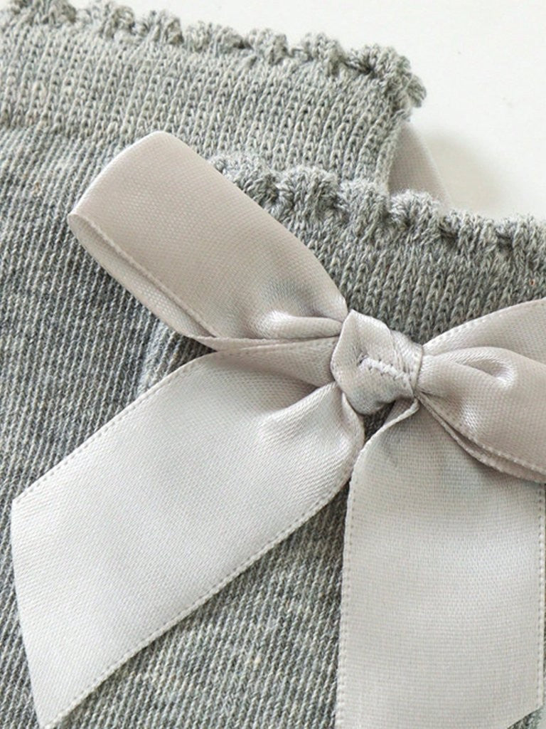 Baby 6 Pairs long Bow Socks 0-1 Years