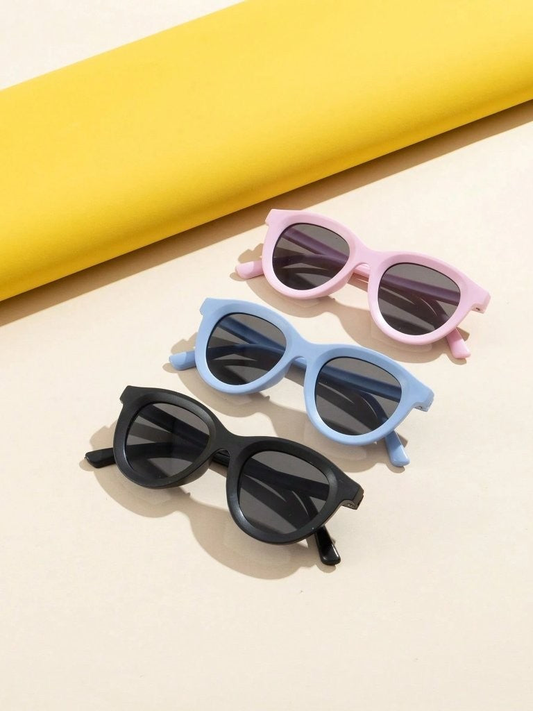 Kids Oval Shape Unisex Sunglasses Choose A Colour