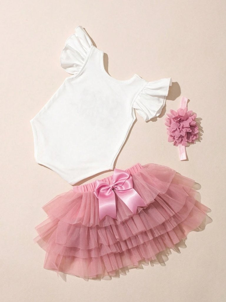 Baby She's A Girl Bodysuit And Tutu Set Pink