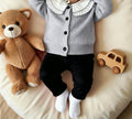 Baby 2 Piece Grey Cardigan And Pants Set