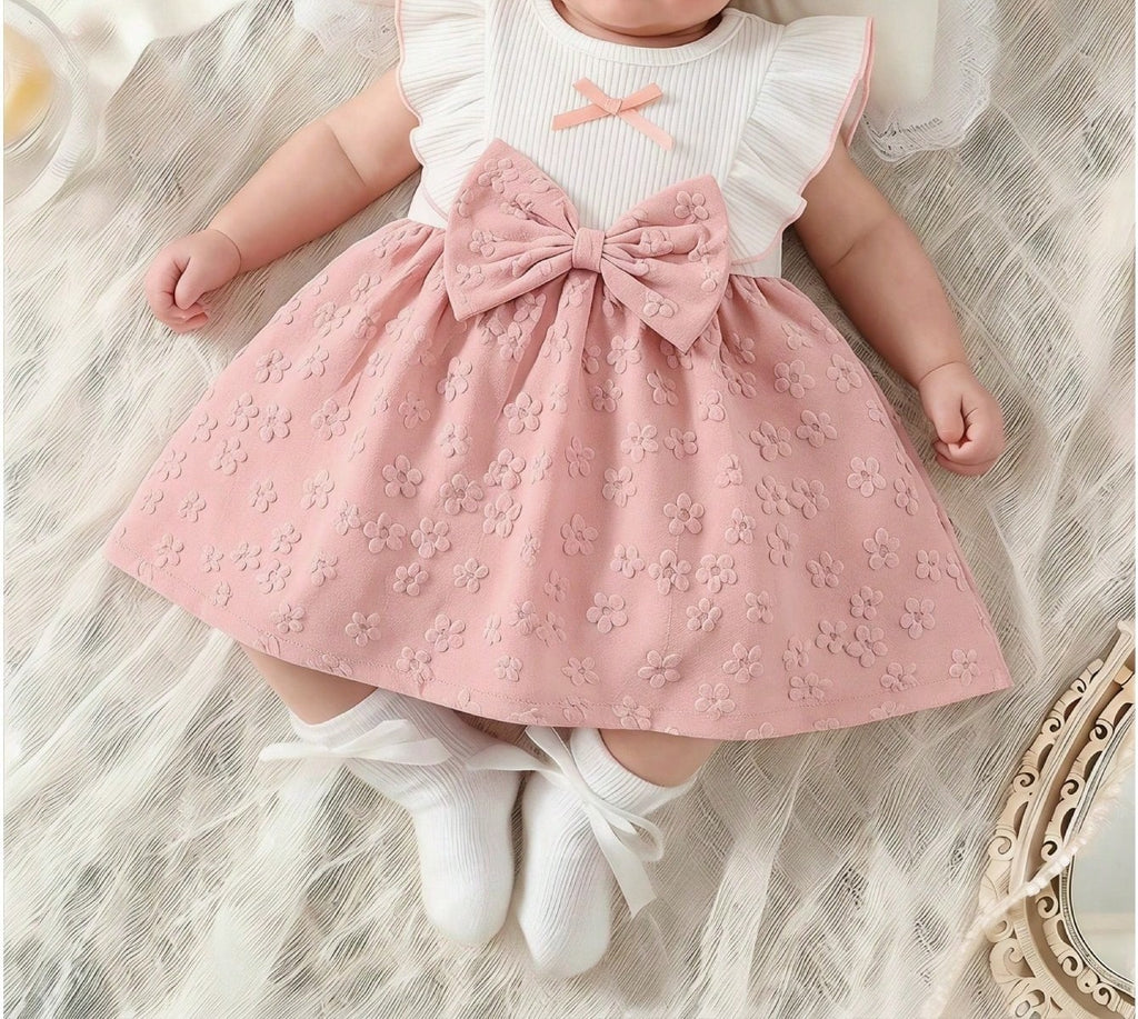 Baby Sleeveless Big Bow Dress