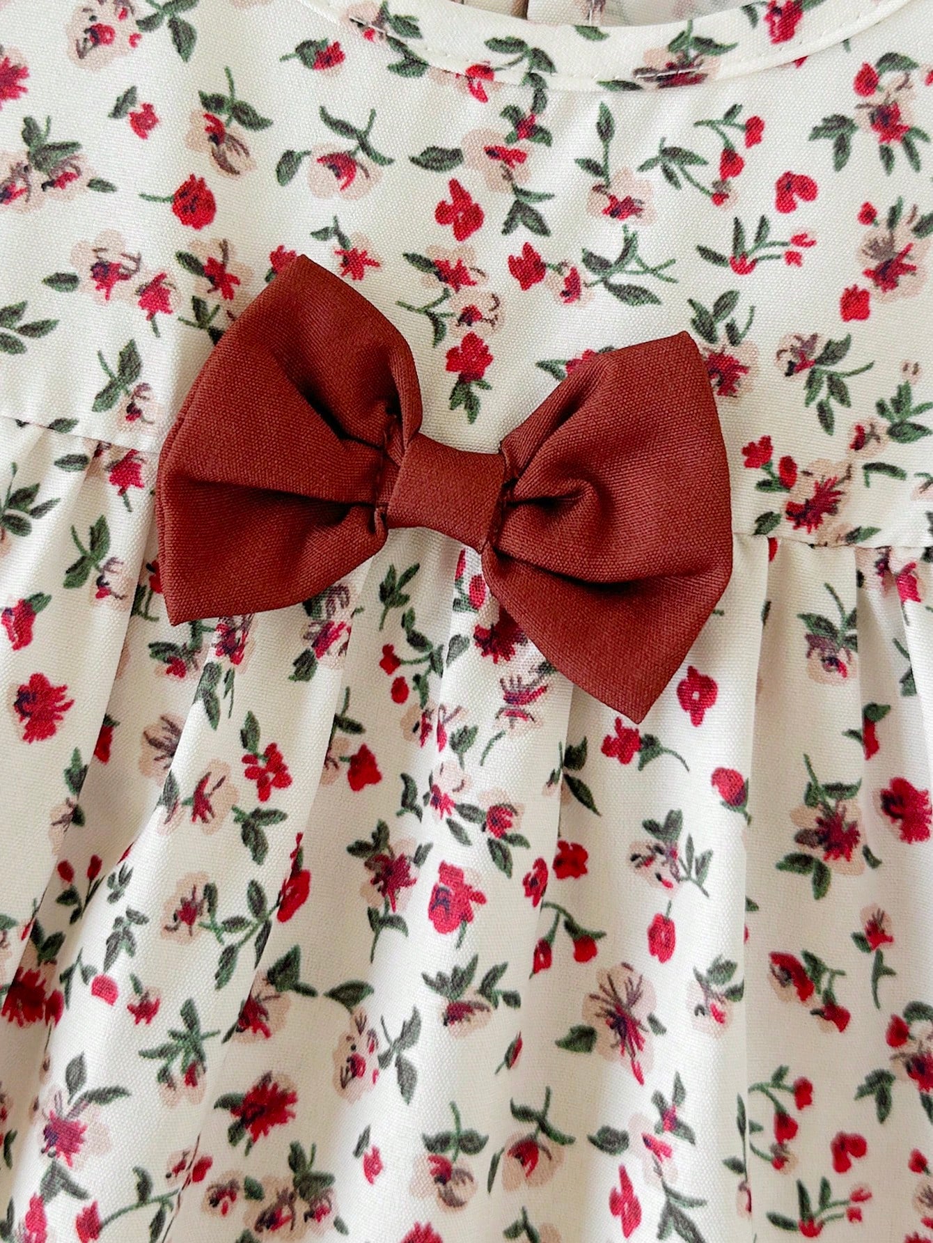 Baby Floral Flutter Sleeve Dress
