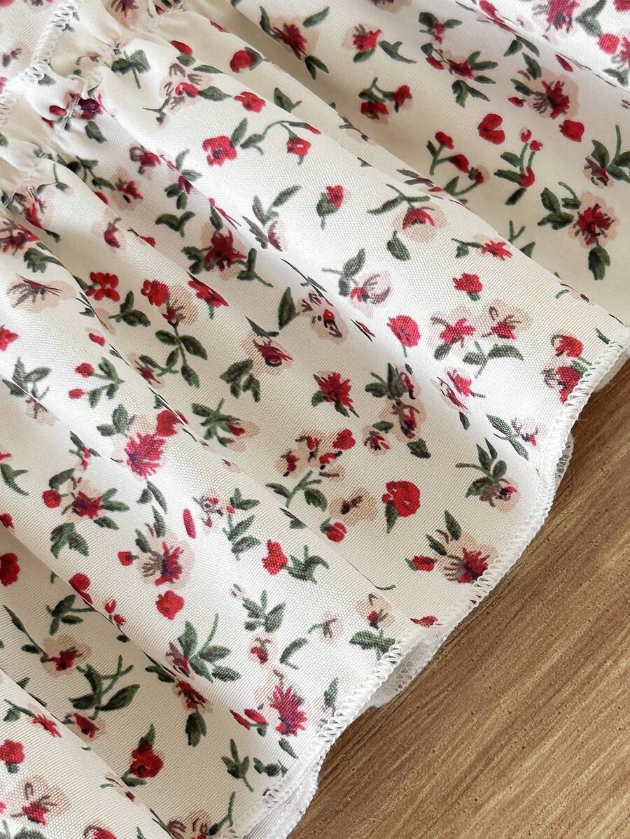 Baby Floral Flutter Sleeve Dress