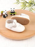 Baby White Pattern Mary Jane Flats