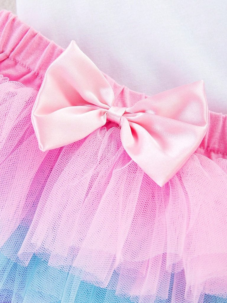 Baby One Year Old Polka Dot Bodysuit With Tutu Set