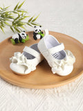 Baby White Cute Frilled Flat Shoes