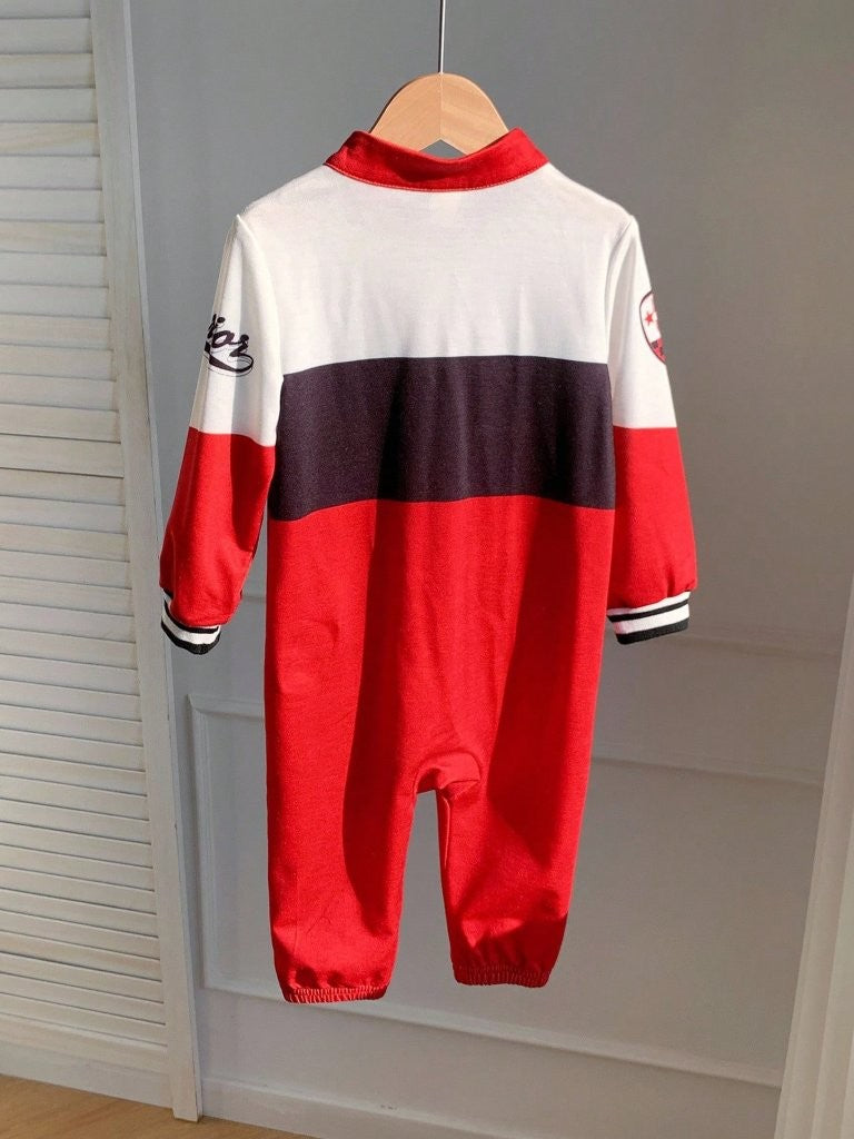 Baby Red Racing Sports Jumpsuit