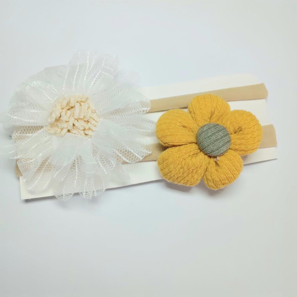 Baby 2 Piece Headband Set Mustard