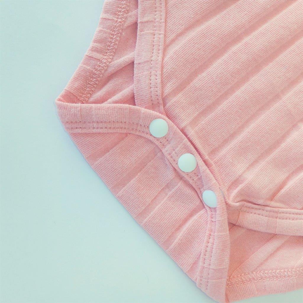 Baby Ribbed Knit Ruffle Bodysuit