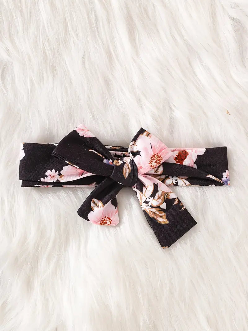 Baby Pink Fluffy Heart Bodysuit And Pants Set