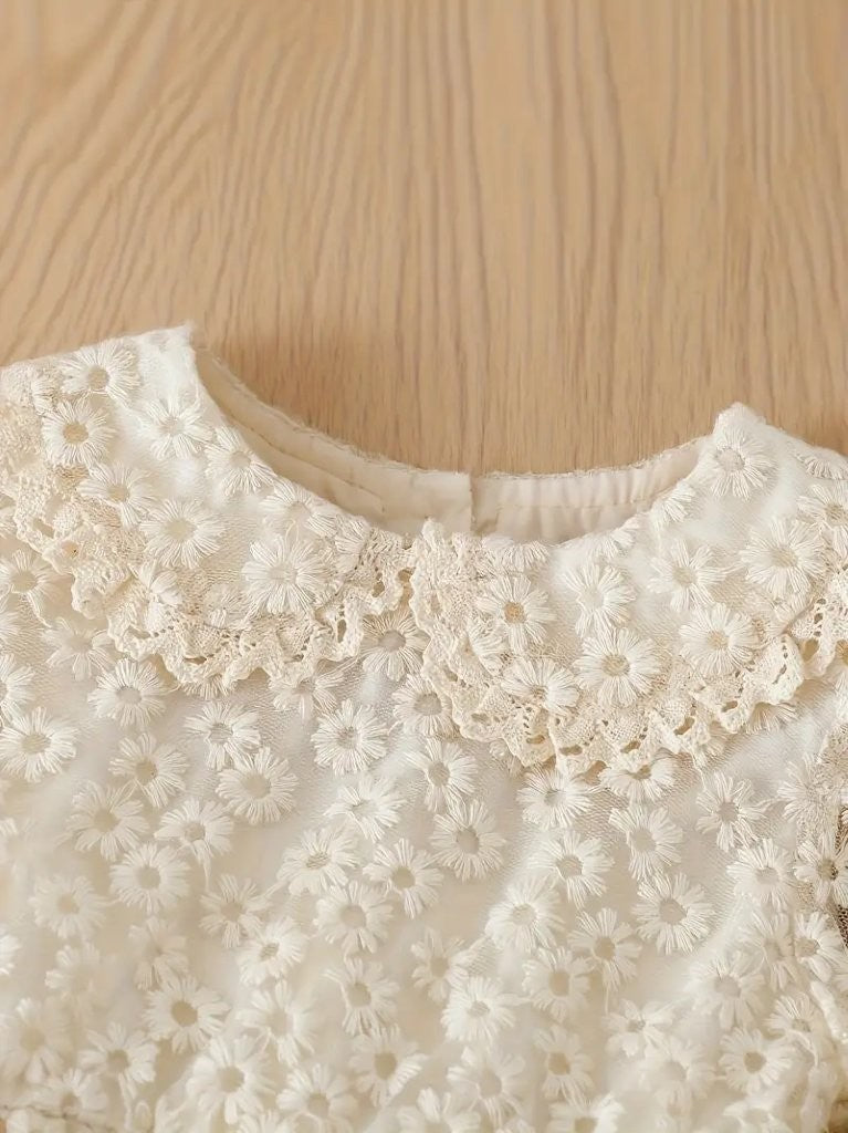 Baby Delicate Pattern Lace Princess Dress