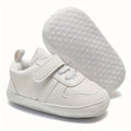 Baby White Unisex Strap Sneakers