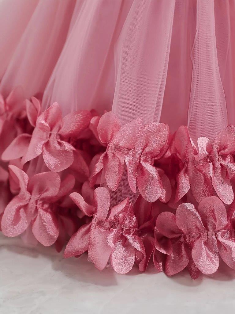 Baby Embroidery Puffy Flower Princess Dress