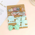 Baby 5 Piece Headband Set Mint Green