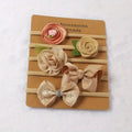 Baby 5 Piece Headband Set Gold