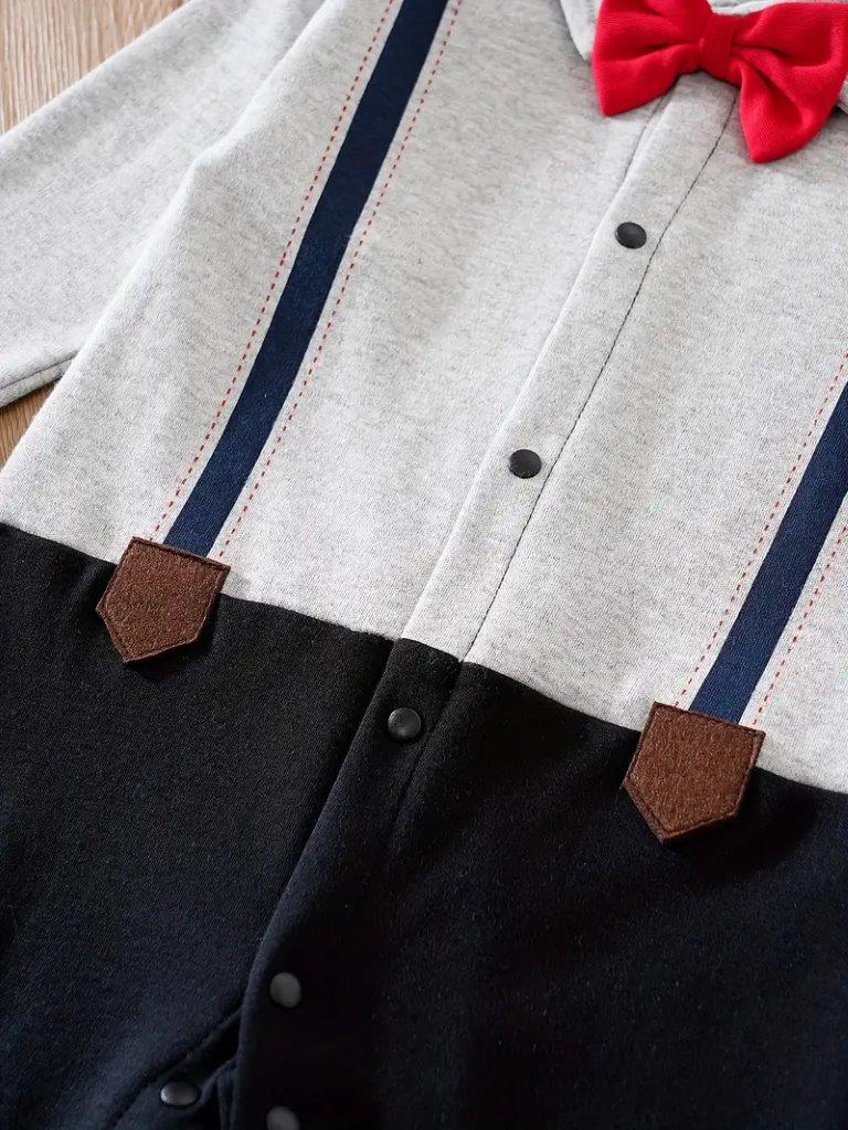 Baby Red Bow Tie Jumpsuit