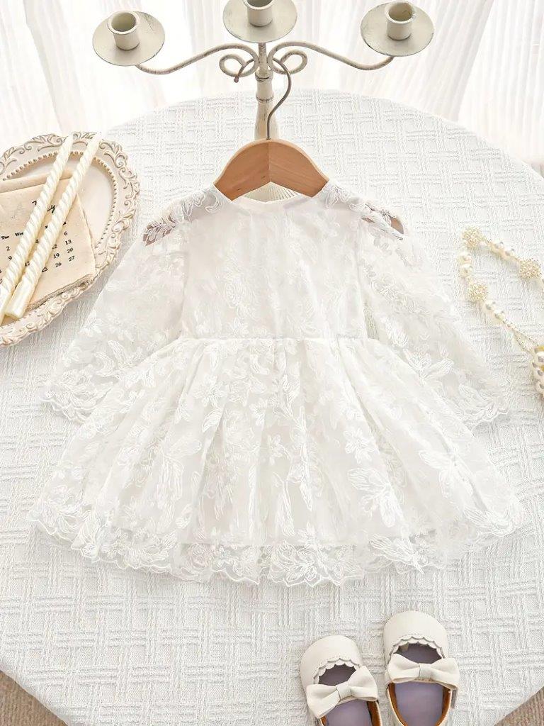 Baby Elegant Embroidery Flower Pattern Dress