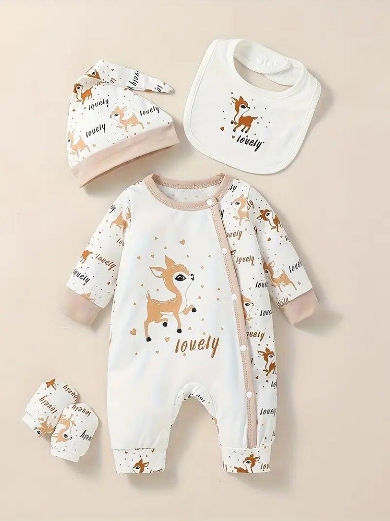 Baby Dear 4 Piece Jumpsuit Set