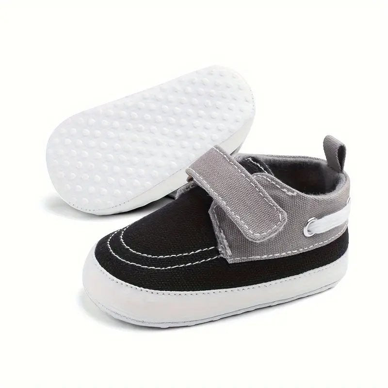 Baby Black Strap Slip On Shoes