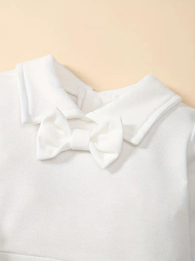 Baby 2 Piece Long Sleeve Baptism Outfit