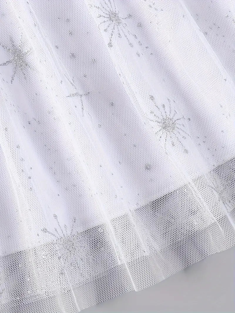 Baby Sparkling Mesh Dress With Bag