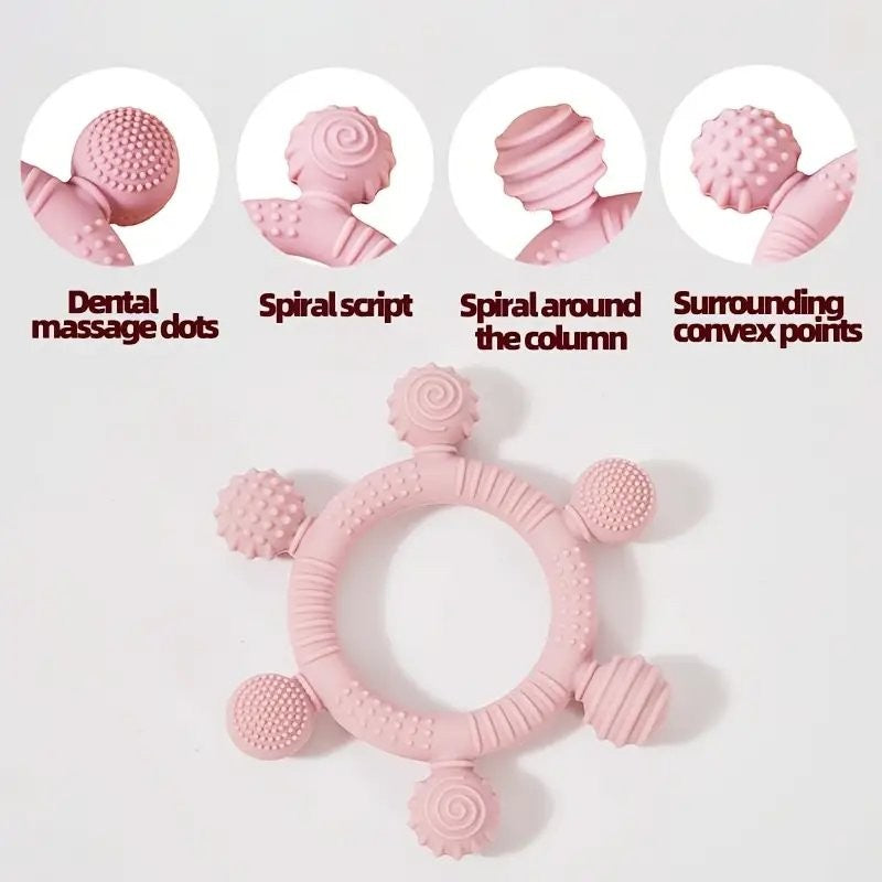 Baby Easy Clean Silicone Teether Select A Colour