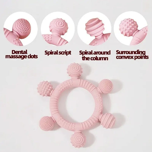 Baby Easy Clean Silicone Teether Select A Colour