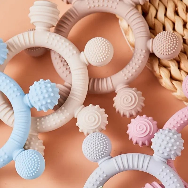 Baby Easy Clean Silicone Teether Select A Colour