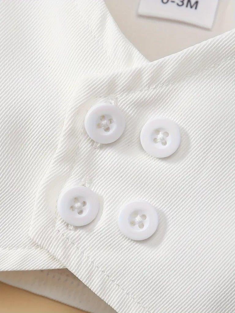 Baby 2 Piece Long Sleeve Baptism Outfit