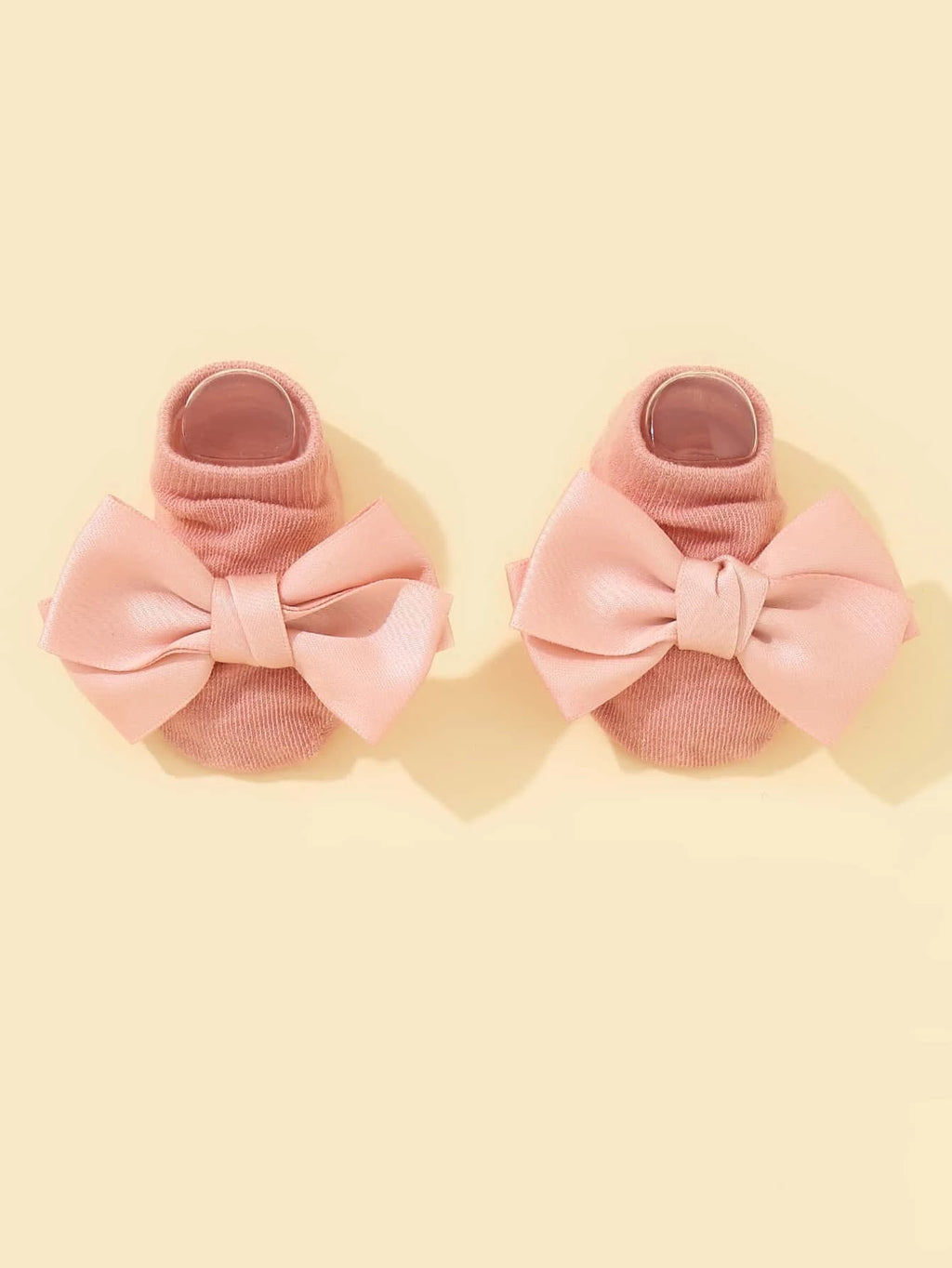 Baby Ankle Socks With Bow Pink