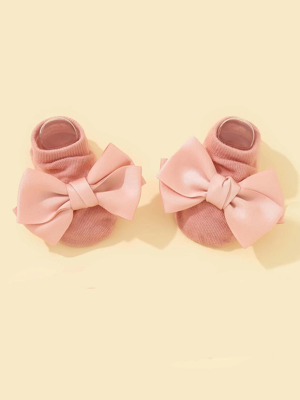 Baby Ankle Socks With Bow Pink