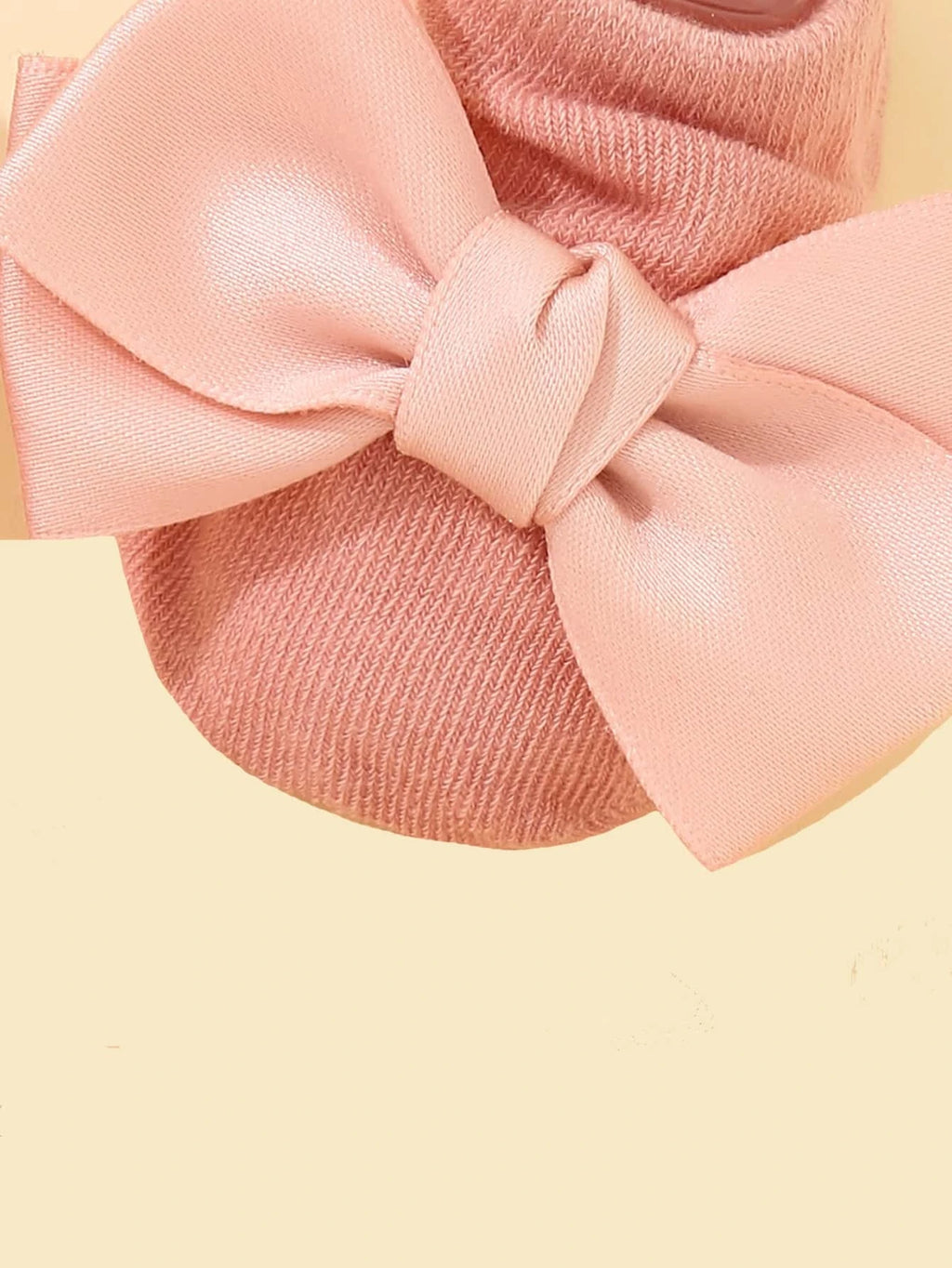Baby Ankle Socks With Bow Pink