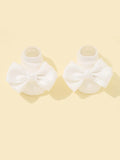 Baby Ankle Socks With Bow White 4