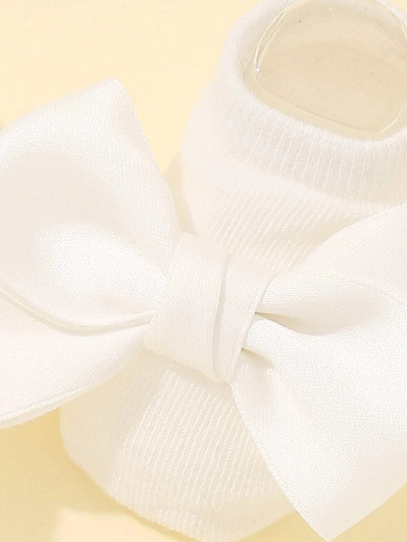 Baby Ankle Socks With Bow White 4