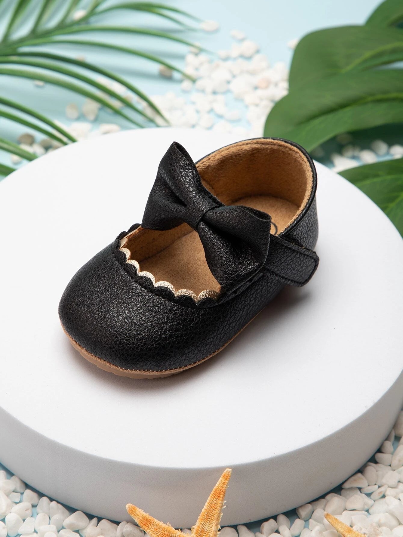 Baby Mary Jane With Bow Black