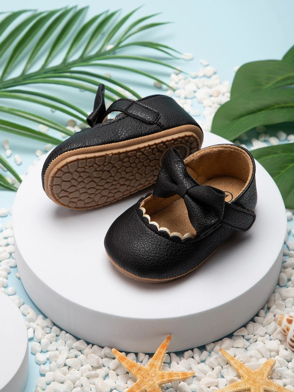 Baby Mary Jane With Bow Black