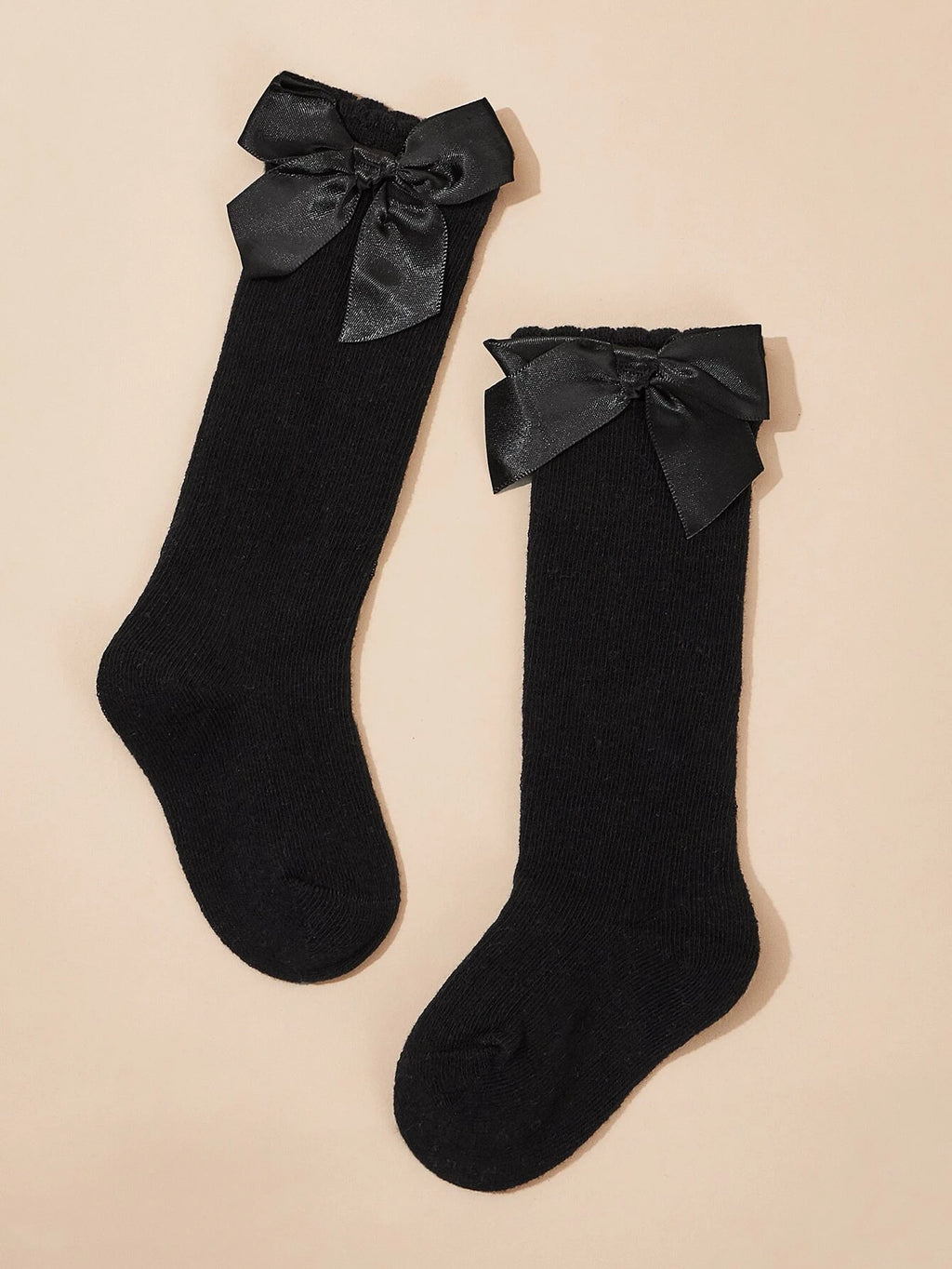Baby Over The Knee Socks Black 0-1 Years