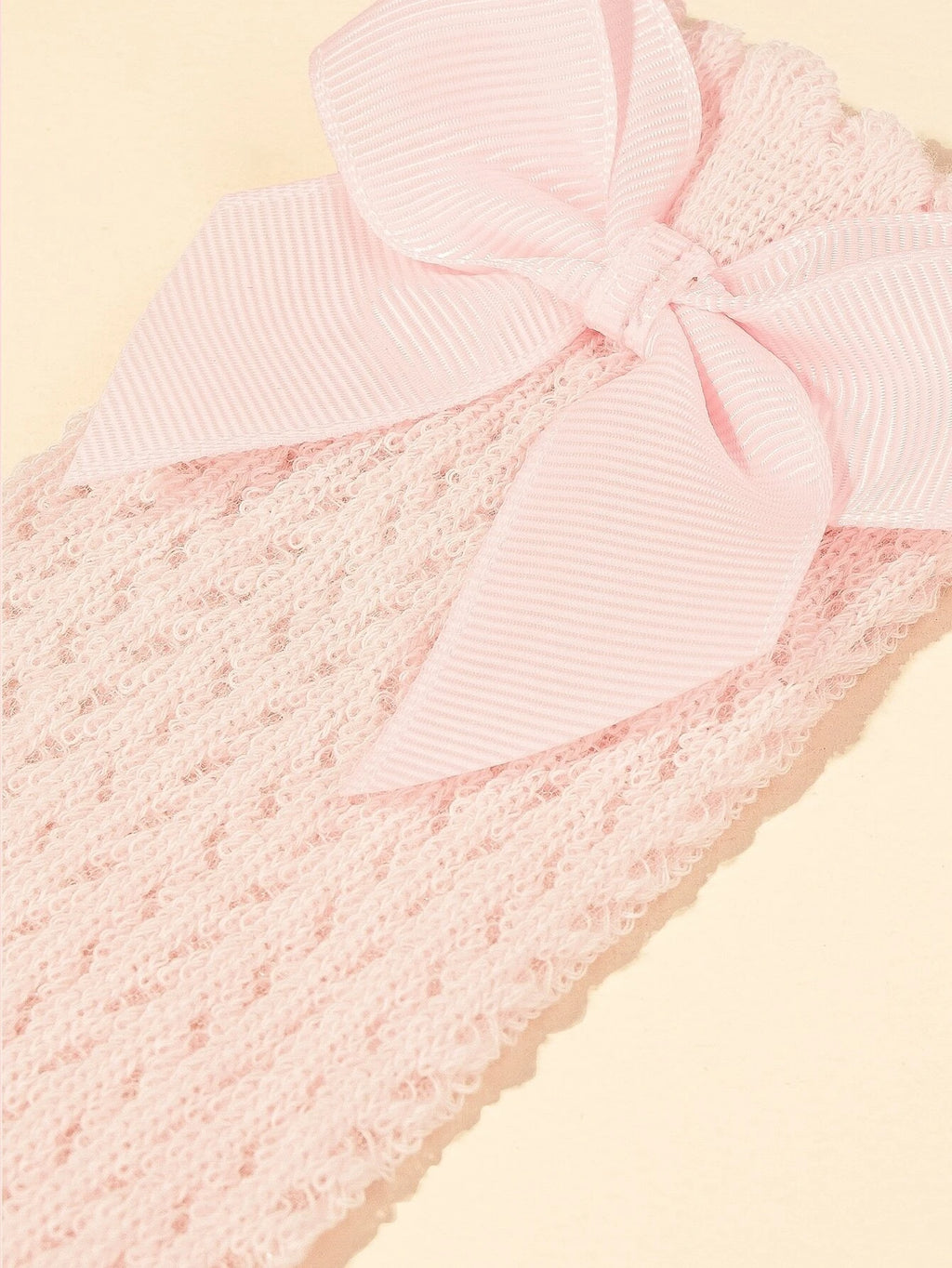 Baby Pattern Pink Bow Socks