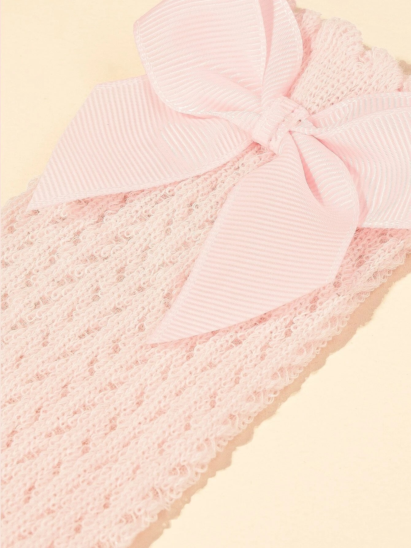 Baby Pattern Pink Bow Socks