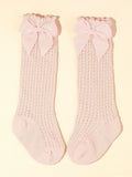 Baby Pattern Pink Bow Socks