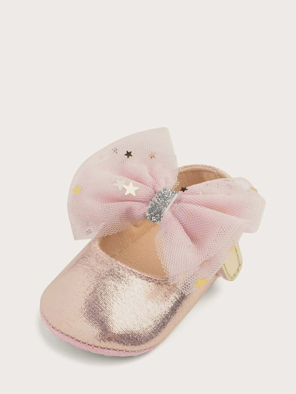 Baby Shiny Mary Jane With Bow