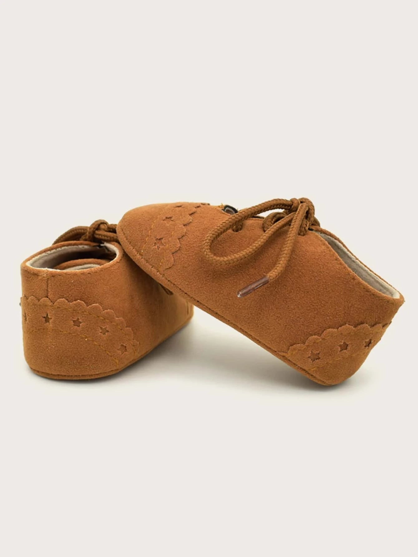 Baby Star Lace-up Brown