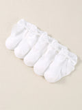 Baby White Bow Socks 6-12 Months
