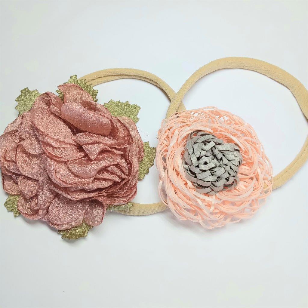 Baby 2 Piece Headband Set Pink