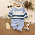 Baby Blue Cable Knitted Jumpsuit