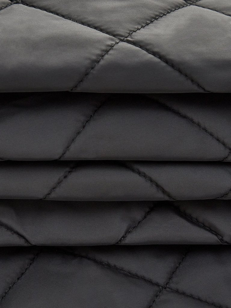Baby Quilted Pattern Hooded Jacket
