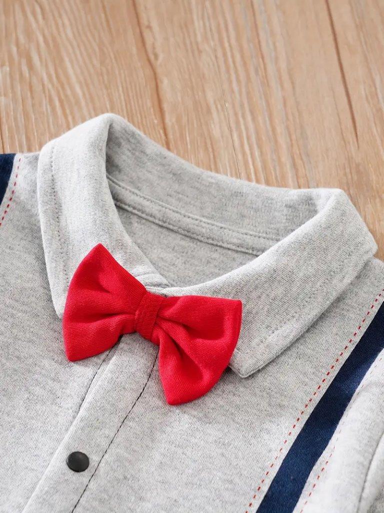 Baby Red Bow Tie Jumpsuit