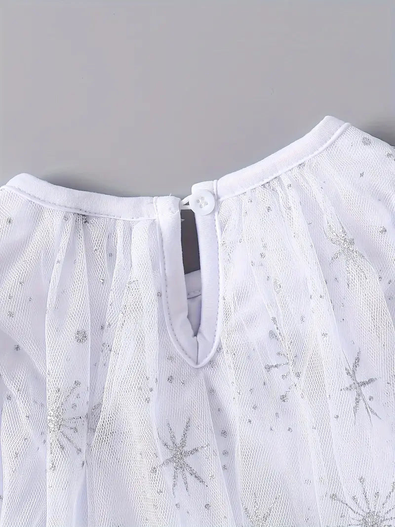 Baby Sparkling Mesh Dress With Bag