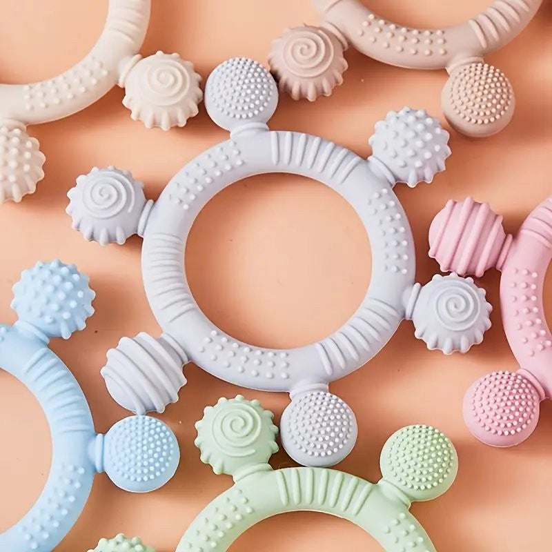 Baby Easy Clean Silicone Teether Select A Colour