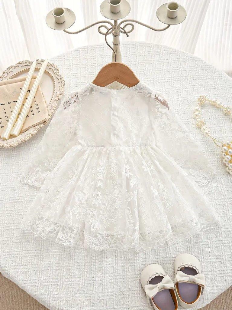 Baby Elegant Embroidery Flower Pattern Dress